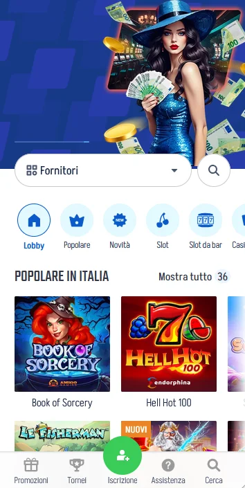 Piattaforma Winnita su smartphone con interfaccia responsive e touch, accesso completo a slot, dealer live e scommesse sportive da browser